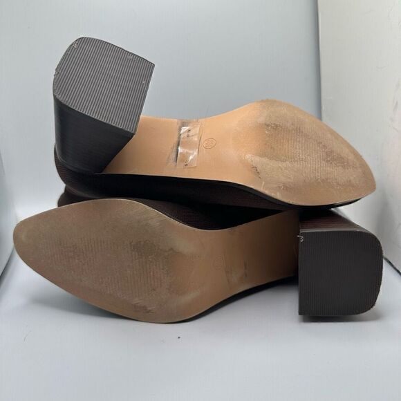 CUSHIONAIRE Women's Stretch boot +Memory Foam 8 BROWN - Picture 5 of 7